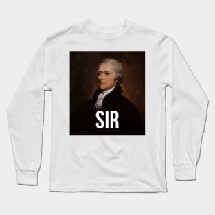 Alexander Hamilton Portrait Sir Long Sleeve T-Shirt